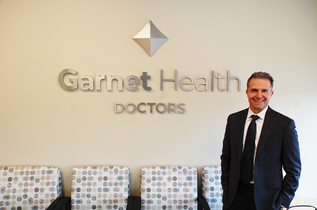 Dr. Gerard Galarneau, Garnet Health Doctors President at new Goshen office