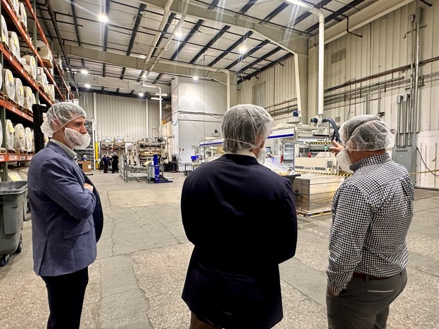Orange County Partnership team touring Aladdin Packaging, LLC in Newburgh.