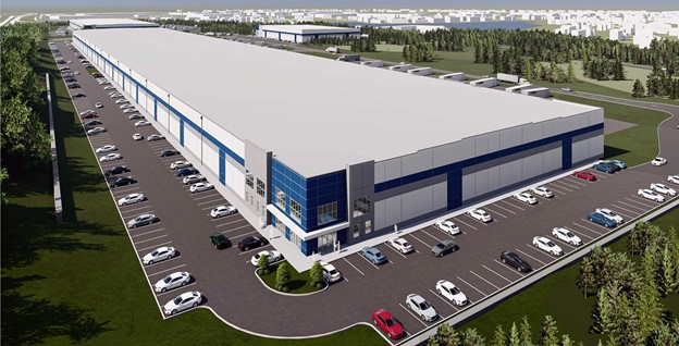 Golden Triangle Rendering  535,000 SF spec industrial building - Town of Wallkill 