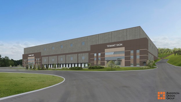 Rendering of 2659 Route 17M proposed multistory warehouse in Town of Goshen.