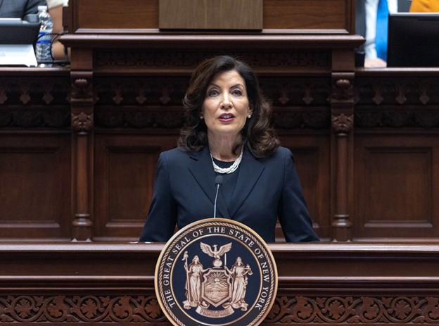 Gov. Kathy Hochul gave her State of the State Address to the State Legislature on Jan. 10 in Albany.