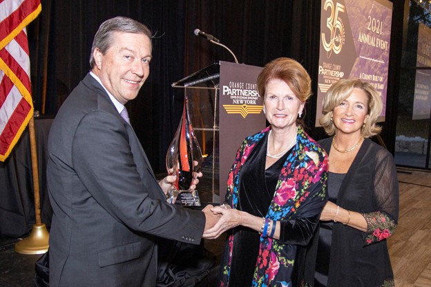 From Left to Right: OCP President & CEO, Maureen Halahan; Montefiore St. Luke's Cornwall Hospital President & CEO Joan Cusack-McGuirk; OCP Chairman of the Board, Michael Gilfeather