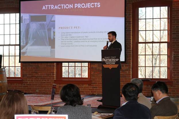 Orange County Partnership Vice President of Business Attraction, Conor Eckert discussing current Attraction & Expansion projects in the pipeline.