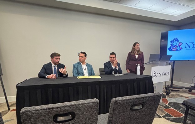 From left to right: Conor Eckert, Orange County Partnership; Michael Boncardo, Hodgson Russ & Ryan Silva, New York State Economic Development Council