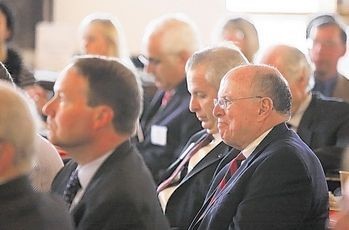 Michael Sullivan, right, will begin his new job as director of business attraction for Orange County