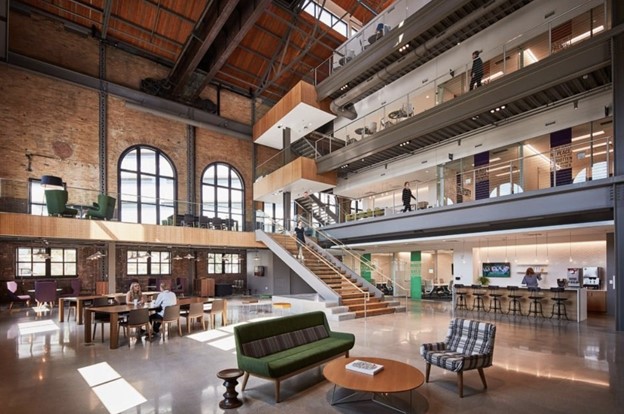 The Milk Factory Co-Work Space & Gallery Rendering  - Photo Credit: The Milk Factory