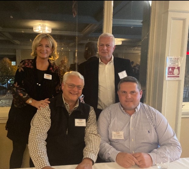 Back Row: Maureen Halahan - Orange County Partnership and RJ Smith - Rand Commercial; Front Row: Sandy Mathes - Mathes Public Affairs and Nick Fitzpatrick - Aden Landholdings 