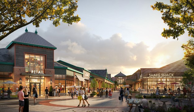 A rendering of the Woodbury Common Premium Outlets expansion. SOURCE: SIMON