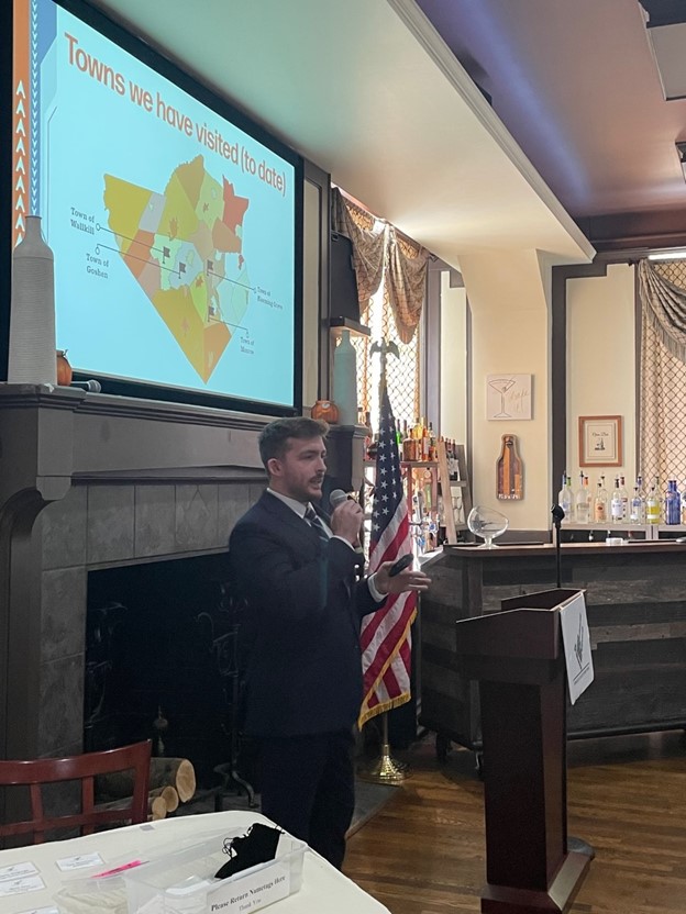 Conor Eckert, Senior Development Officer & Vice President of Business Attraction for the Orange County Partnership, presenting on the recently launched Site Inventory Program (SIP)