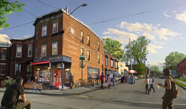 Rendering of the Thornwillow Makers Village
