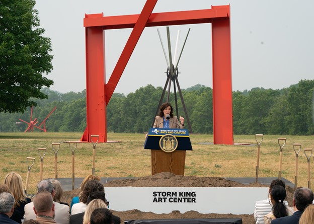 Gov. Kathy Hochul attended the groundbreaking ceremony on June 6 at the 500-acre property in New Windsor.